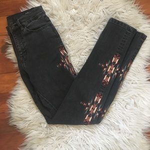 27x30 BDG Embroidered Black Jeans